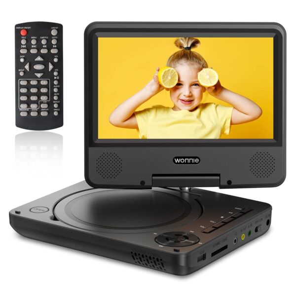 WONNIE 9.5" Portable DVD Player for Kids and Car