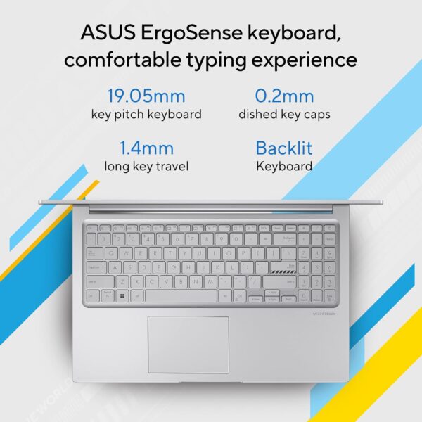 ASUS Vivobook 15, Intel Core i3-1215U, 15.6" FHD 16:9 60Hz 250nits, (8GB RAM/512GB SSD/Intel UHD Graphics/Win 11 Home) - Image 4