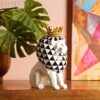 The Artment your artistic apartment Artistry White Lion In Resin Showpiece: Home Decor Living Room, Bedroom, Office Desk Accent, Artisan Crafted, Elegant Design Table Top Artifacts, 10.1 Cm, 13.7 Cm