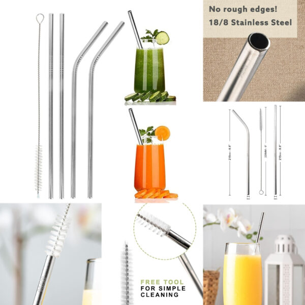 Steel Straws Set - Image 2