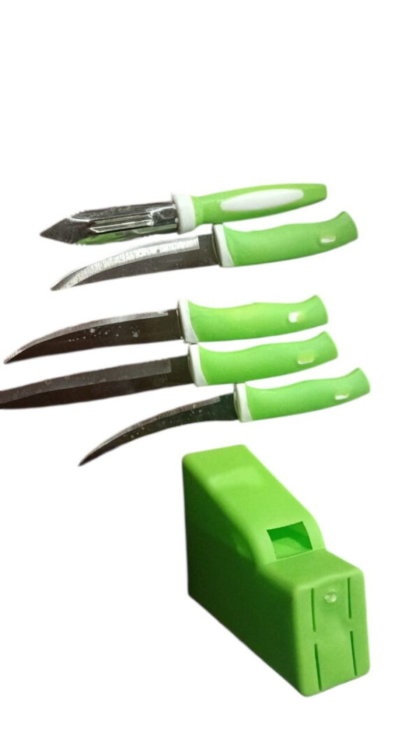 6pcs Knife Set (Green) - Image 2