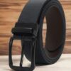 CRUSSET Men Leather Reversible Formal Belt